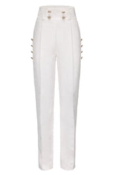 White Glass Castle Elegant Handsome Prince Ouji Fashion Lolita Pants