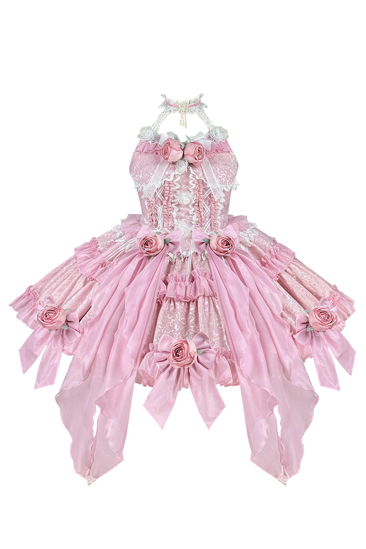 Gem Princess Fish Bone Detached Hime Sleeves Sweet Lolita Princess Dress Set 2 Colors