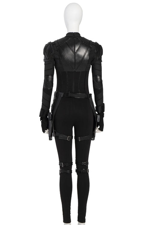 Black Widow Yelena Belova Black Battle Suit Halloween Cosplay Costume Full Set