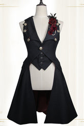Black Immortal Thorn A Light In The Dark Ouji Lolita Vest
