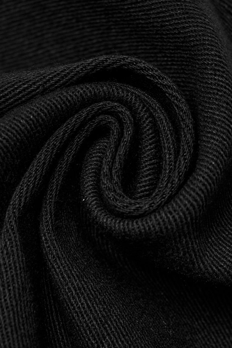 ブラック リベット バックル レディース パンク 取り外し可能 ショーツ