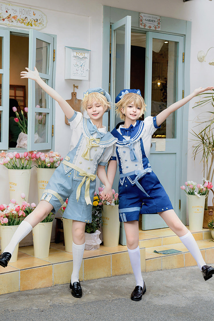 Chartres Meow Team Bowknot Ouji Fashion Cooles Lolita-Shorts-Set in 3 Farben