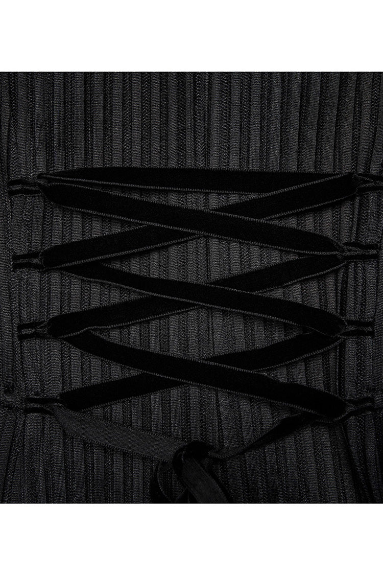 Schwarze Gothic-Spitzen-Jacquard-Zweireihige Samtknopf-Metallreißverschluss-Rückseite zum Schnüren Damenjacke