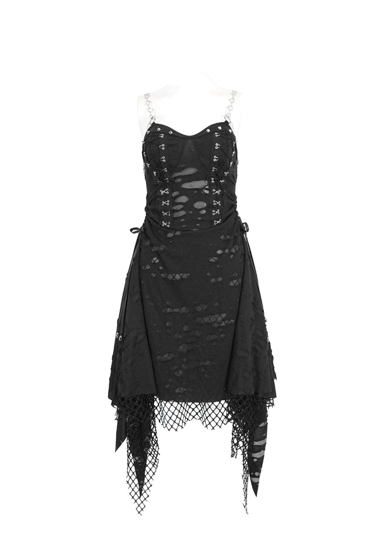 Black Lace Ripped Women's Gothic Jsk Dress – LolitaInside