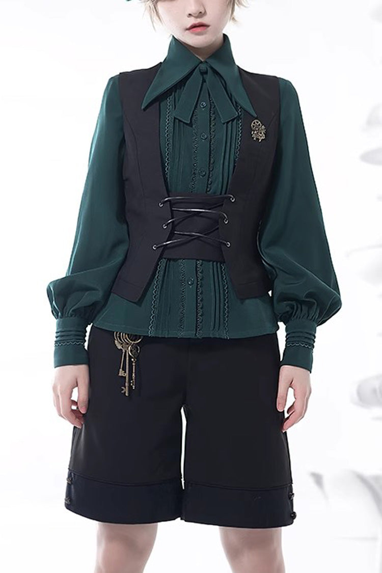 Black Gothic Vintage Elegant Ouji Fashion Lolita Blouse 4 Colors