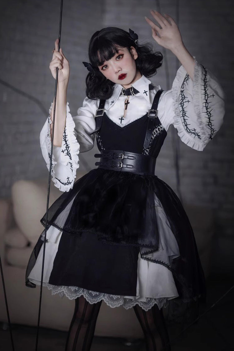 Black Stockholm Lover Gothic Plus Size Lolita Jsk Dress