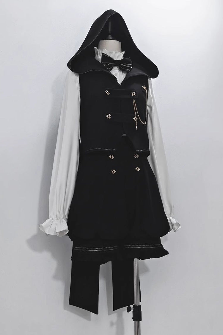 Black Anxious Rabbit Ouji Fashion Gothic Lolita Vest