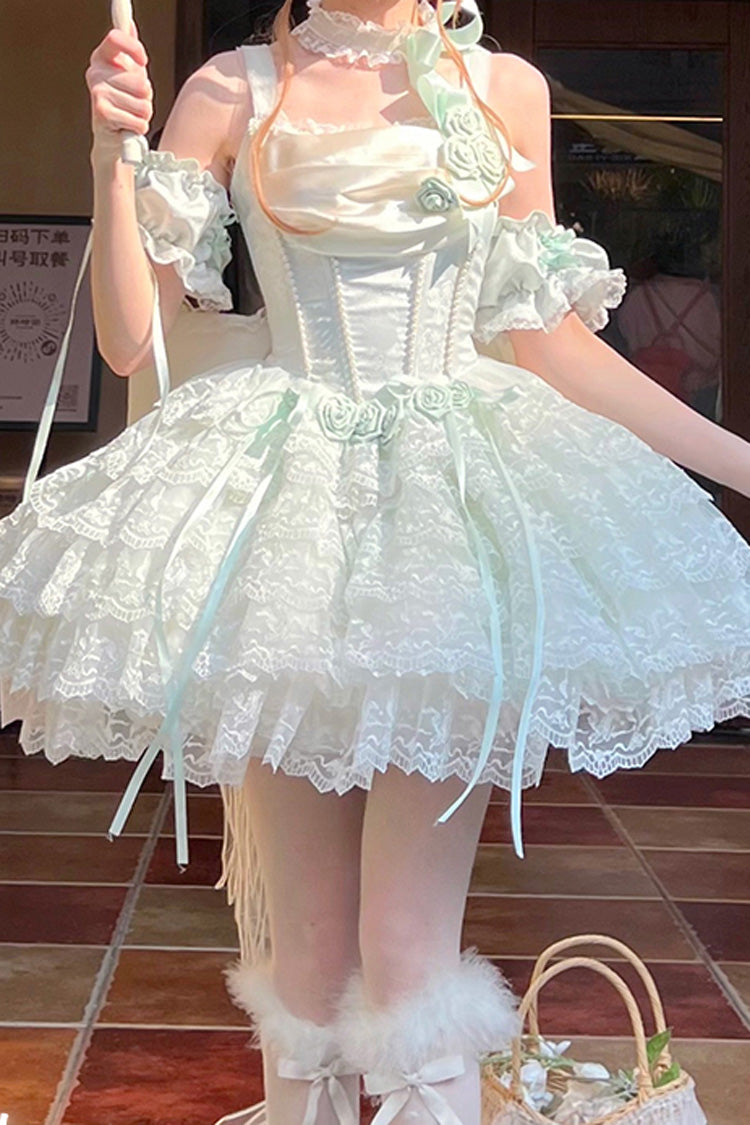 Mint Green Angel Sweetheart Multi-Layered Lace Sweet Princess Ballet Lolita Dress