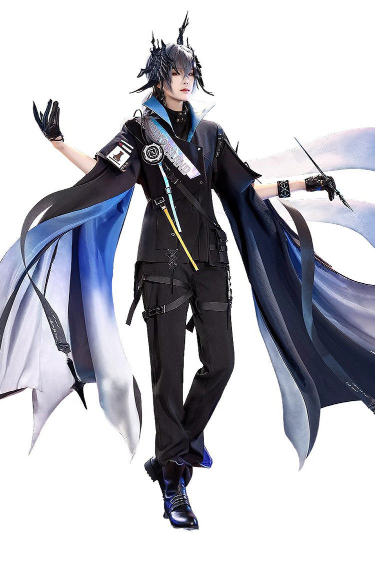 Black Future Technology Short Sleeves Ouji Handsome Lolita Set