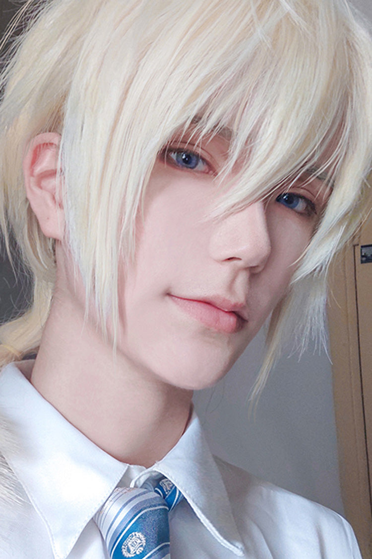 Fluffy Light Golden Ponytail Ouji Wig