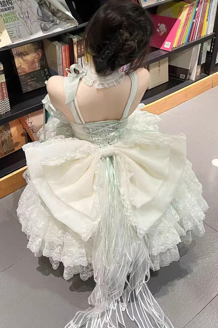 Mint Green Angel Sweetheart Multi-Layered Lace Sweet Princess Ballet Lolita Dress