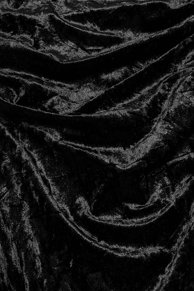 Black Batwing Hollow Embroidery Stitching Lace Women's Gothic Fishtailed Skirt
