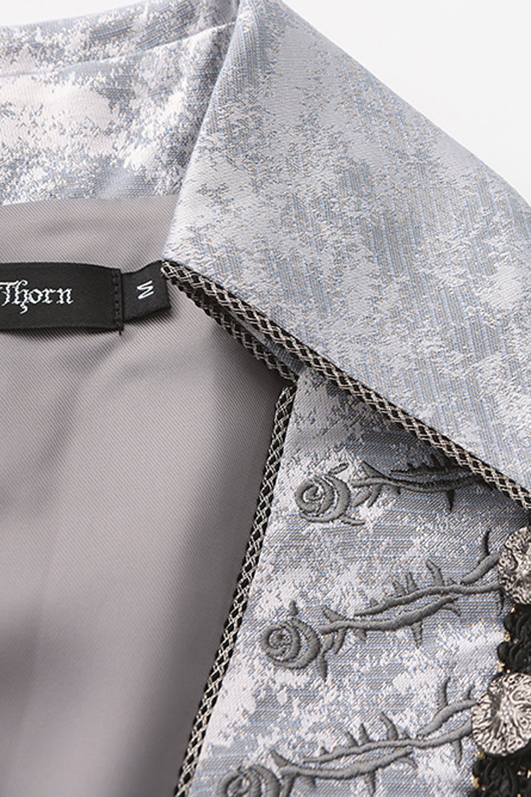 Grey [The Eternal Treasure Route] Sleeveless Vintage Elegant Prince Handsome Ouji Lolita Long Coat