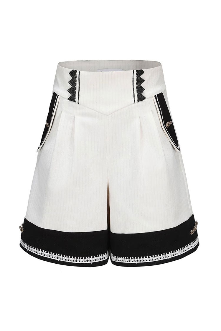 White Rabbit Duke Handsome Elegant Ouji Fashion Lolita Shorts