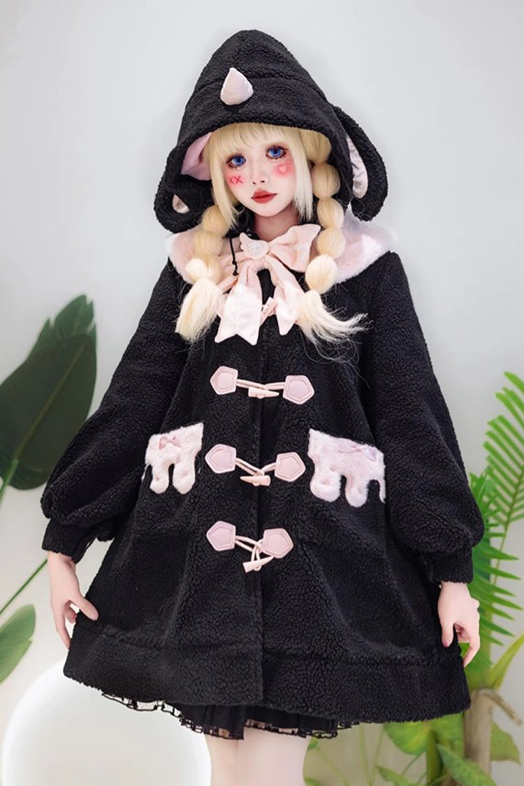 Unicorn Long Sleeves Bowknot Sweet Lolita Long Coat 2 Colors