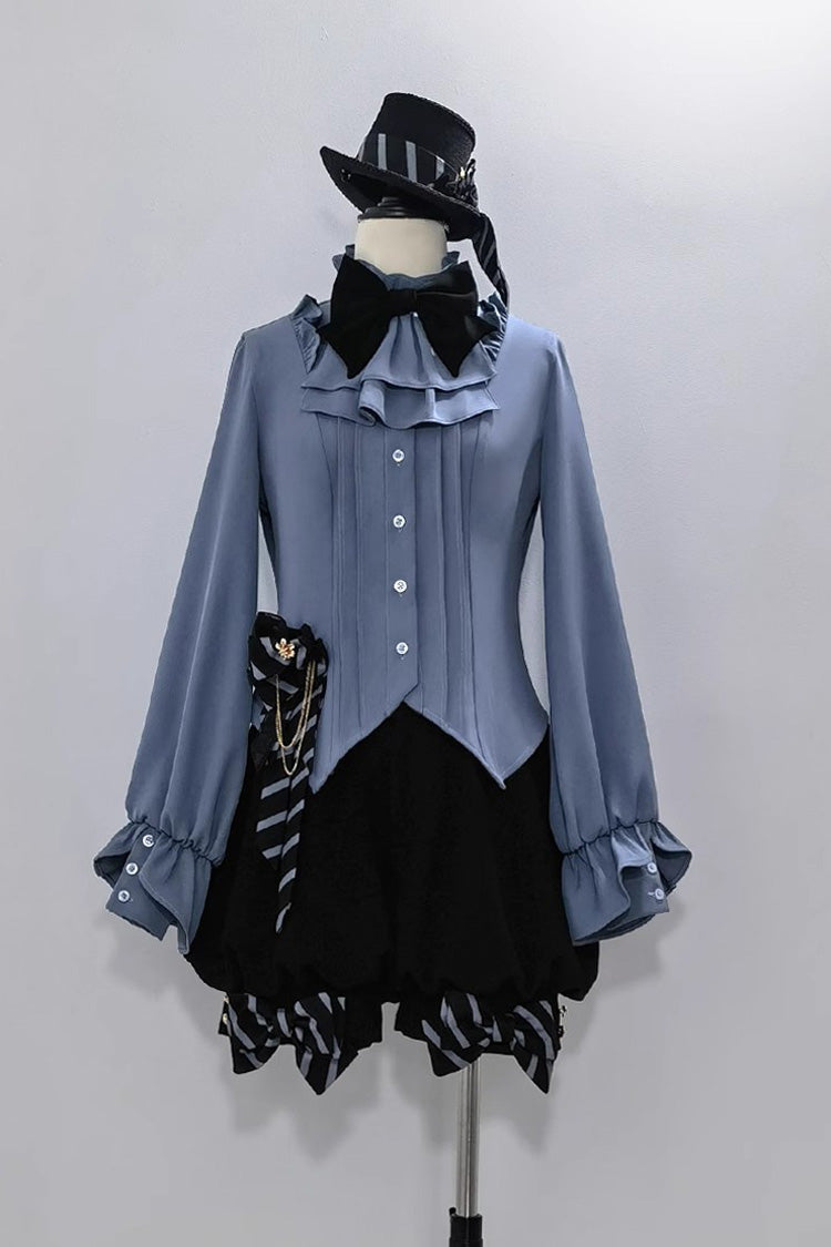 Blue Narrative Maxim Long Sleeves Ouji Fashion Gothic Lolita Blouse