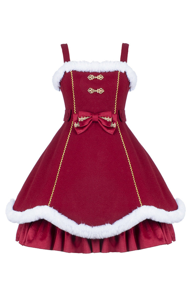 Red Bowknot Lantern Festival And New Year Sweet Lolita JSK Dress