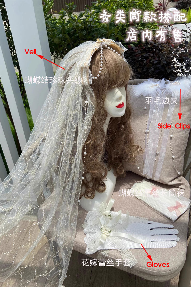 Ballet Twins Rüschen Schleife Kurze Vorderseite Lange Rückseite Süßes Lolita Kleid 2 Farben