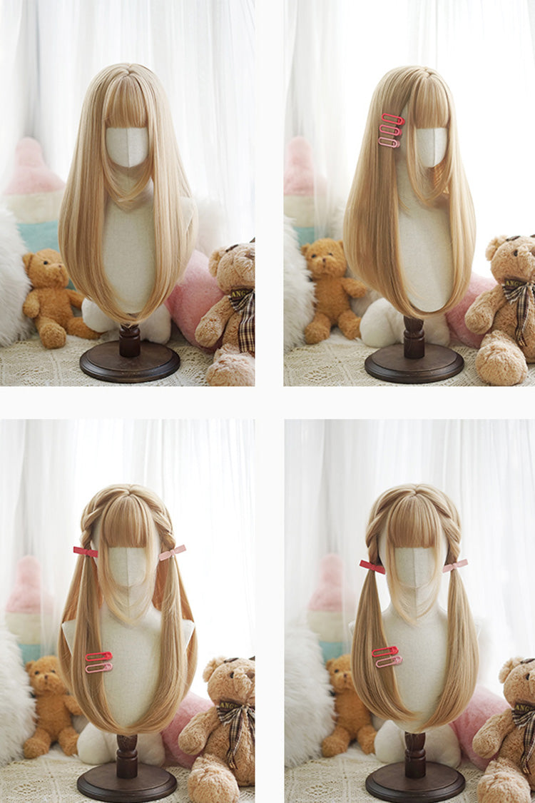 Daily Sweet Elegant Lolita Straight Wig 6 Colors