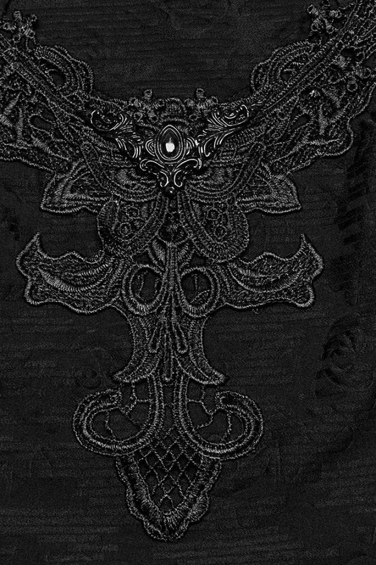 ブラック チャイナドレスカラー ノースリーブ 刺繍 レディース プロムドレス 
