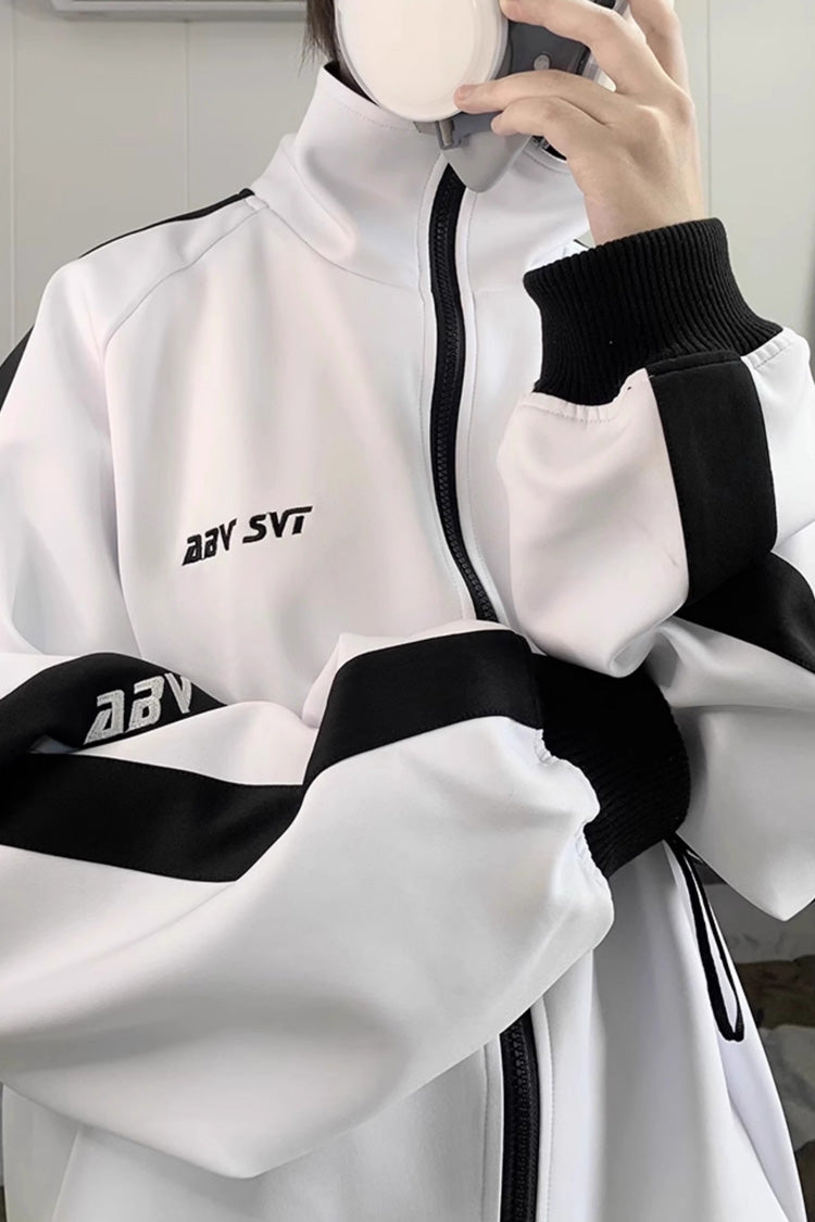 Handsome Long Sleeves Print Jirai Kei Coat 3 Colors