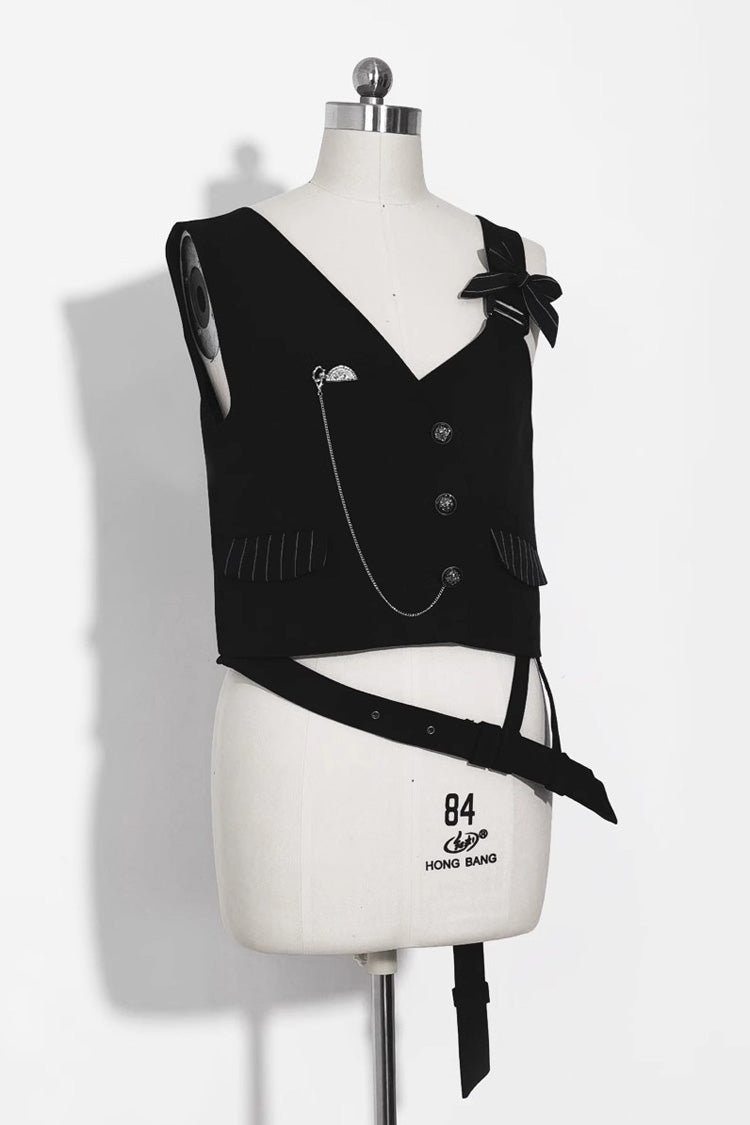 Black Secret Morning Paper Ouji Fashion Lolita Vest