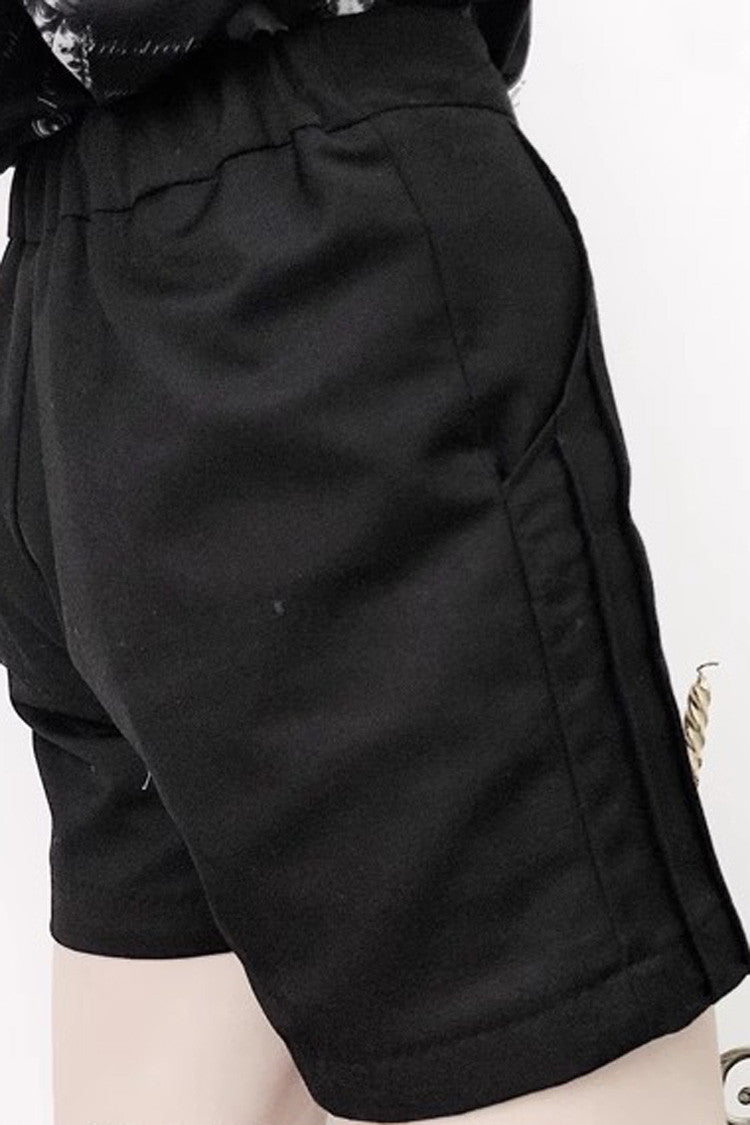 Black Gothic Vintage Elegant Ouji Fashion Lolita Shorts