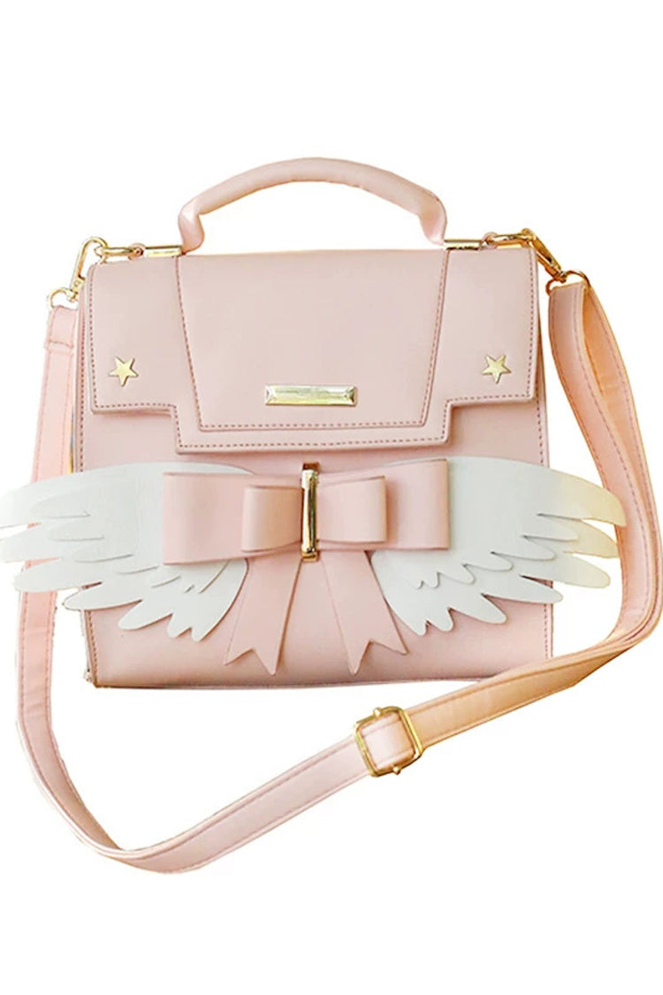 Pink Cardcaptor Sakura Wing Bow Lolita Kawaii Handbag Shoulder Crossbody Bag