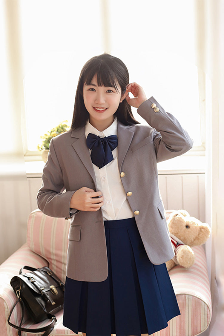 Sweet Long Sleeves College Style Elegant Japanese School Coat