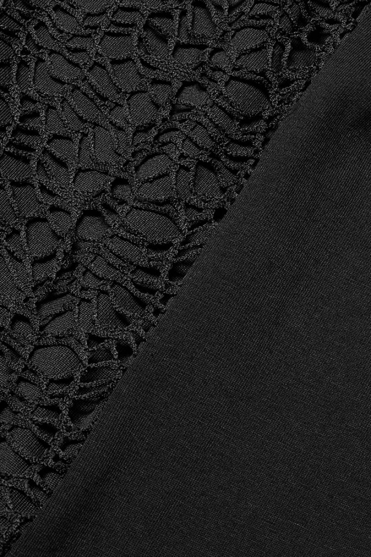 Black Sleeveless Stitching Mesh Buckle Men's Steampunk Vest