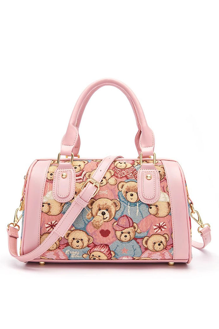 Bear Print Casual Sweet Lolita Shoulder Bag 5 Colors