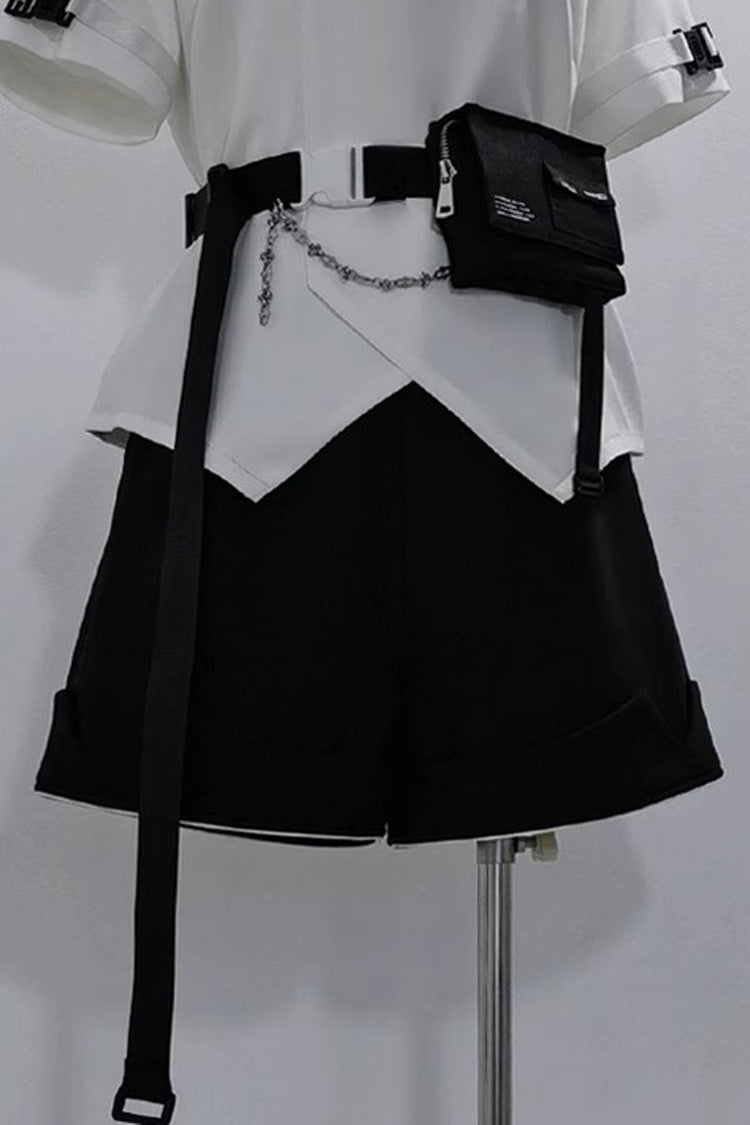 Shorts Lolita Noir Style Fonctionnel Ouji Mode Prince Beau 