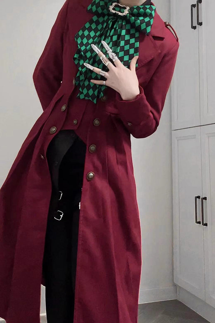 [Paranoid’s Punishment ] Long Sleeves Slim Gothic Lolita Trench Coat 2 Colors