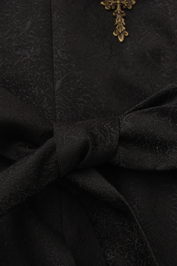 Black [The Eternal Sea of Hope] Long Sleeves Ouji Fashion Vintage Elegant Prince Lolita Long Coat