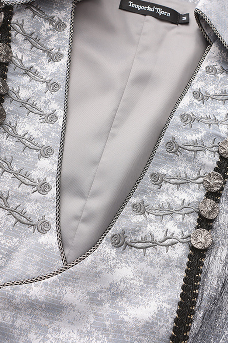 Grey [The Eternal Treasure Route] Sleeveless Vintage Elegant Prince Handsome Ouji Lolita Long Coat