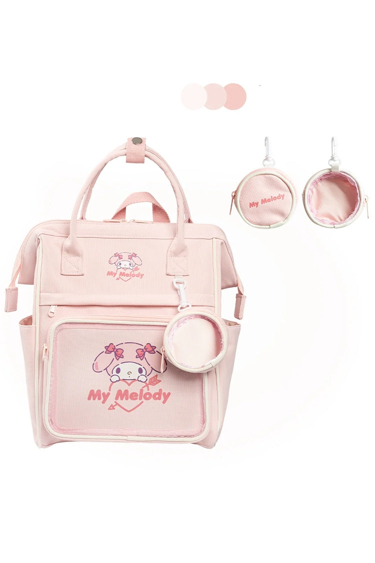 Kawaii Sweet Lolita Clear Display Window Canvas Tote Handbag Backpack Ita Bag
