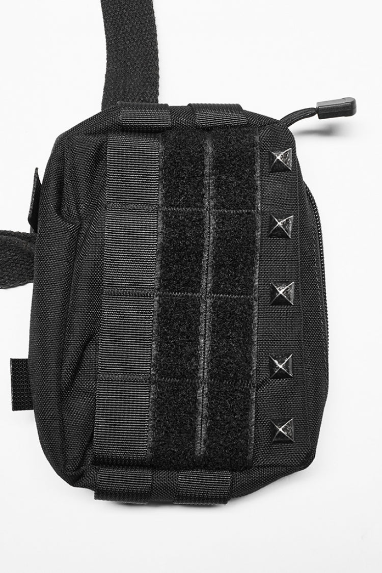 Black Buckle Men's Punk Big-Pocket Harness