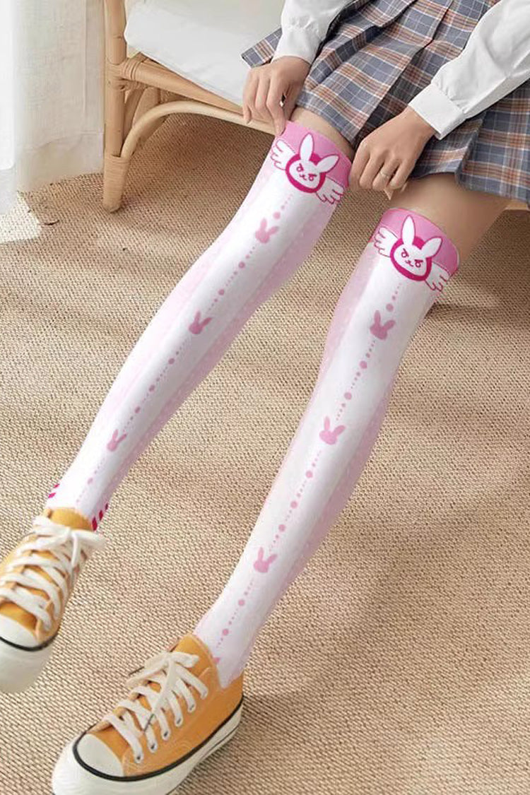 Cute Anime Print Sweet Japanese Lolita Over The Knee Socks 10 Styles