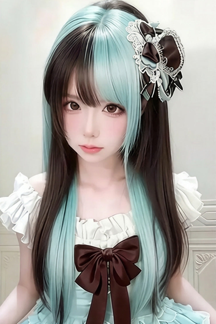 Perruque quotidienne longue et droite Sweet Lolita 2 couleurs