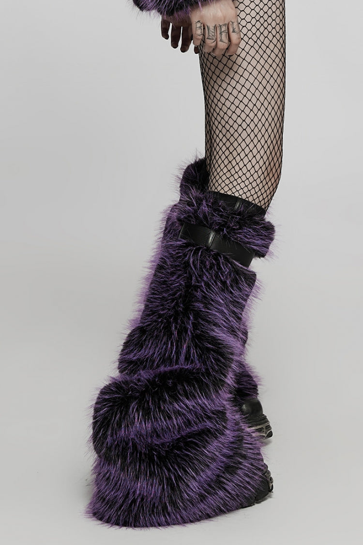 Woolen Detachable Women's Steampunk Leg Warmers 2 Colors