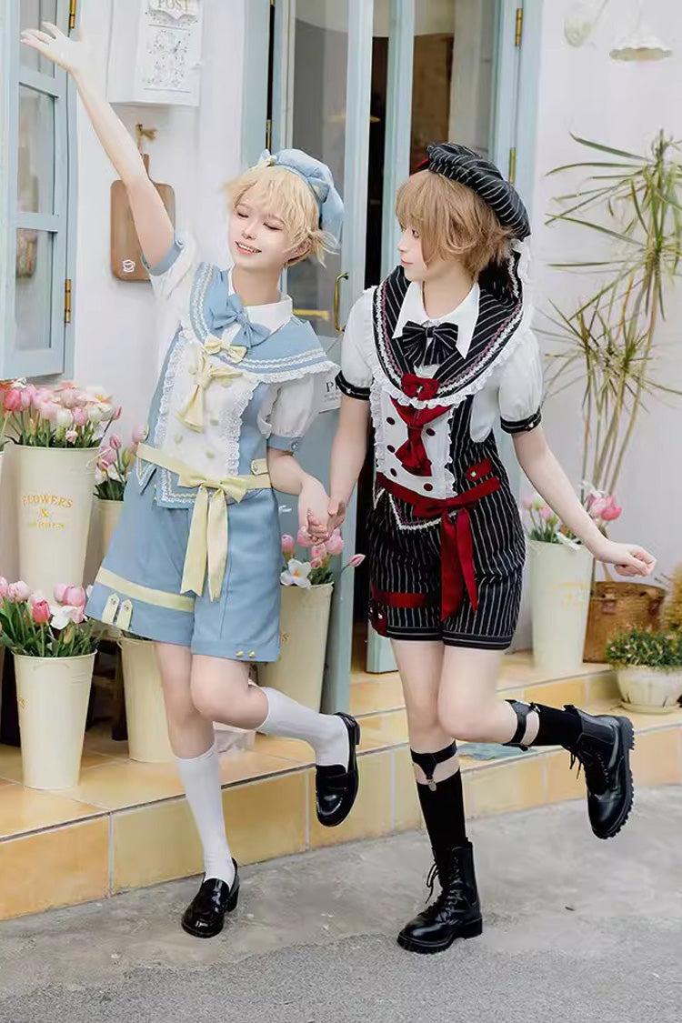 Chartres Meow Team Bowknot Ouji Fashion Cooles Lolita-Shorts-Set in 3 Farben
