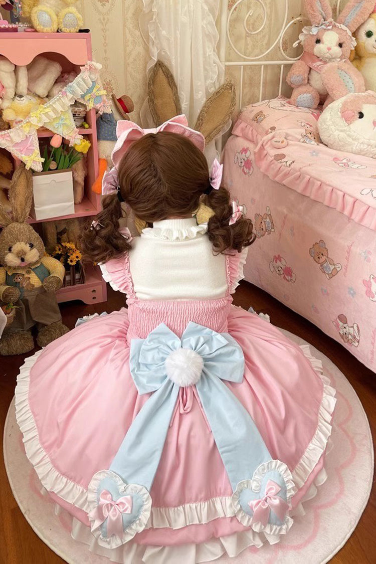 Cute Party Multi-layer Ruffle Bowknot Sweet Princess Lolita Jsk Dress 2 Colors