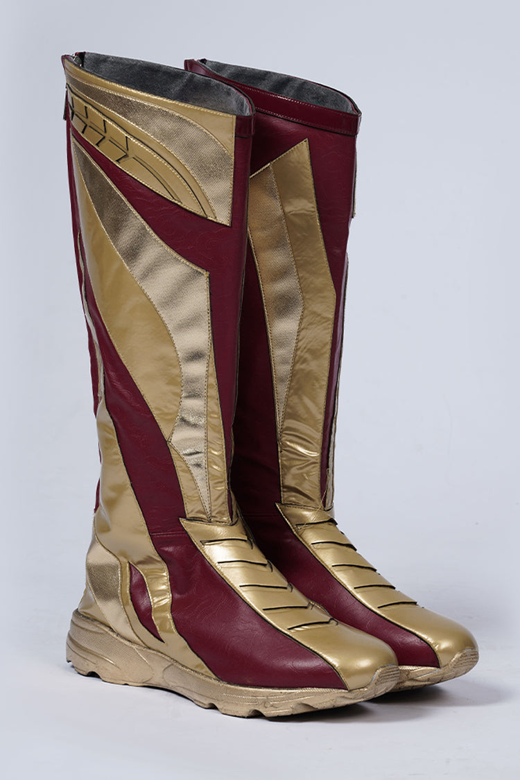 2023 The Flash Barry Allen Halloween Cosplay Accessories Golden/Red Boots