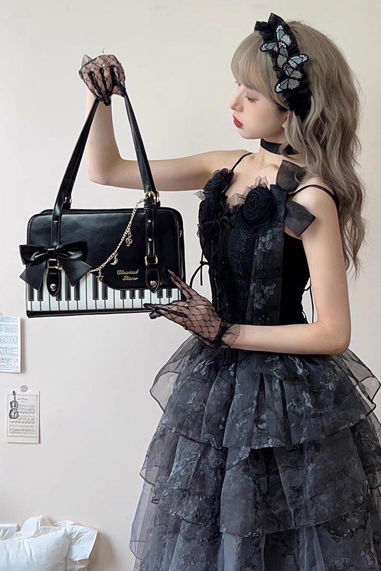 Piano Waltz Bowknot Sweet Lolita Handbag 4 Colors