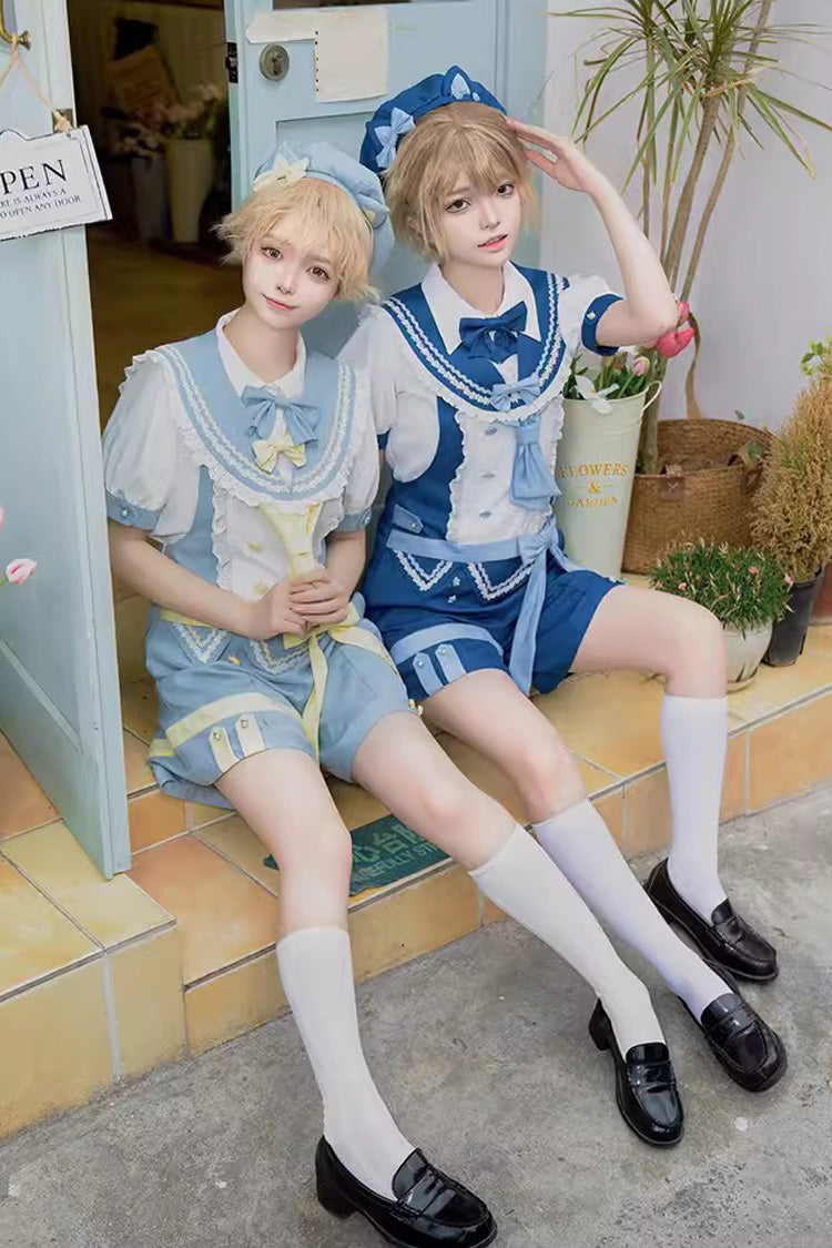 Chartres Meow Team Bowknot Ouji Fashion Cooles Lolita-Shorts-Set in 3 Farben