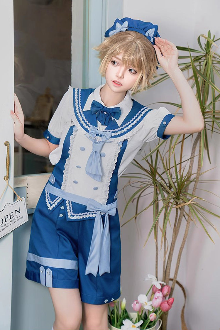 Chartres Meow Team Bowknot Ouji Fashion Cooles Lolita-Shorts-Set in 3 Farben