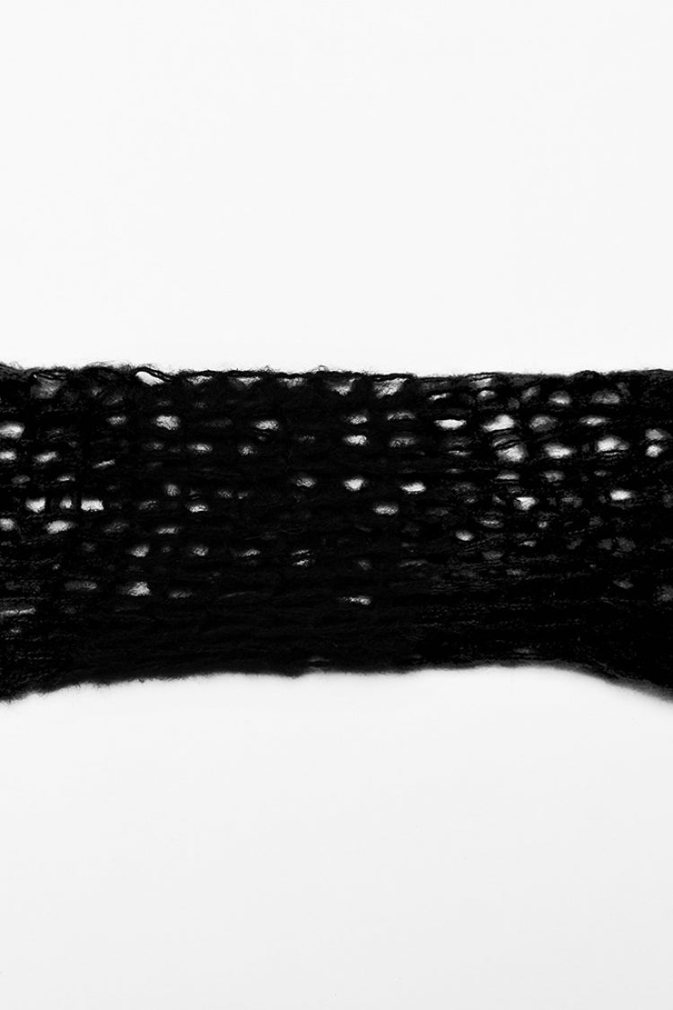 Long Sleeves Striped Print Zipper Irregular Ripped Women's Steampunk Sweater 4 Colors