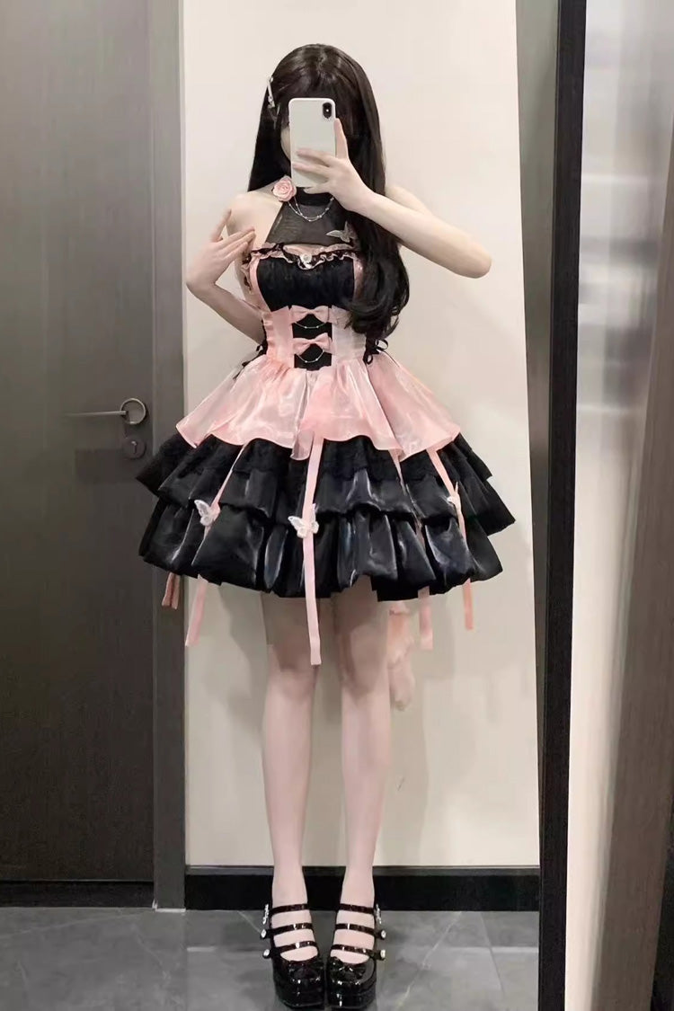 Love God's Promise Sleeveless Multi-layer Ruffle Sweet Elegant Princess Lolita Dress 3 Colors