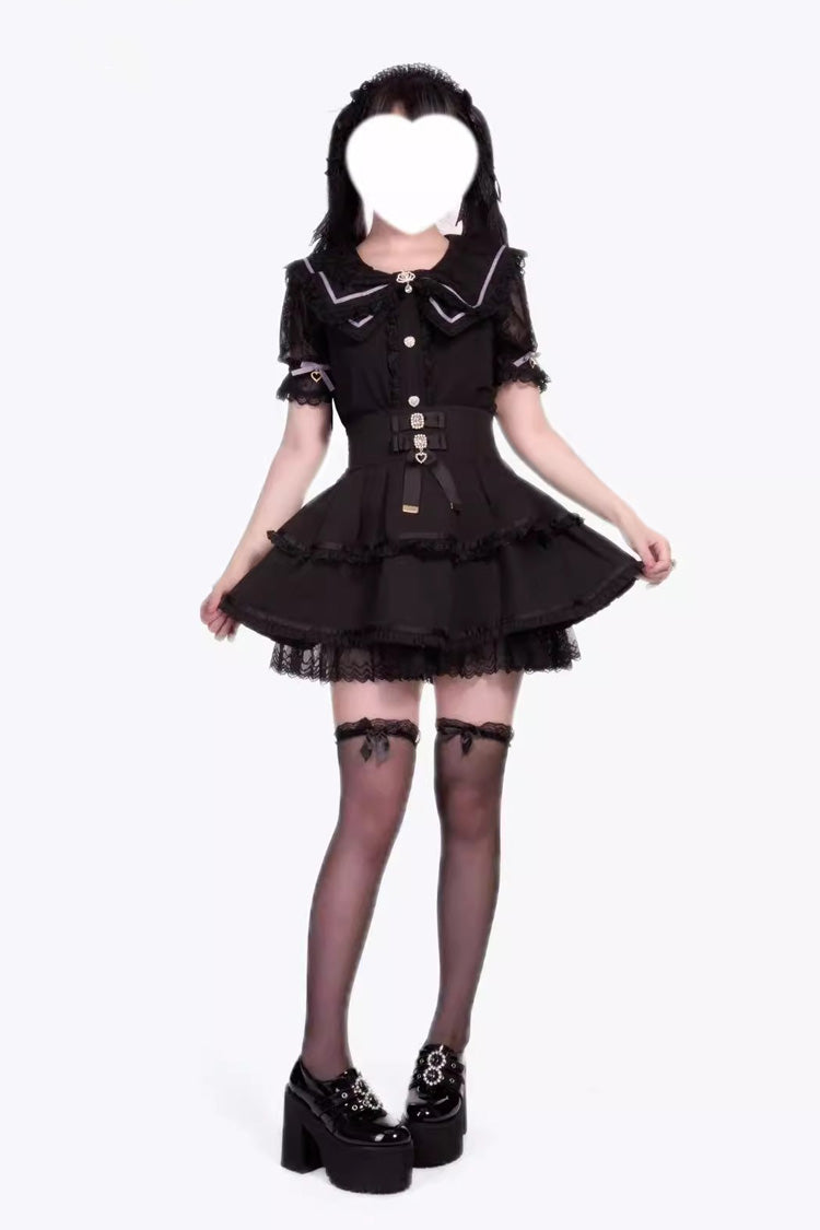 [Fruit Candy] Ruffle Bowknot Lace Sweet Jirai Kei Japanese Skirt 5 Colors