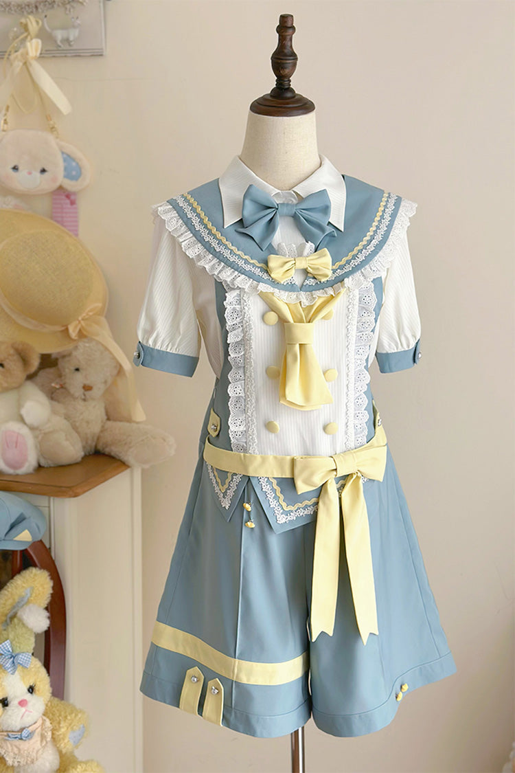 Chartres Meow Team Bowknot Ouji Fashion Cooles Lolita-Shorts-Set in 3 Farben